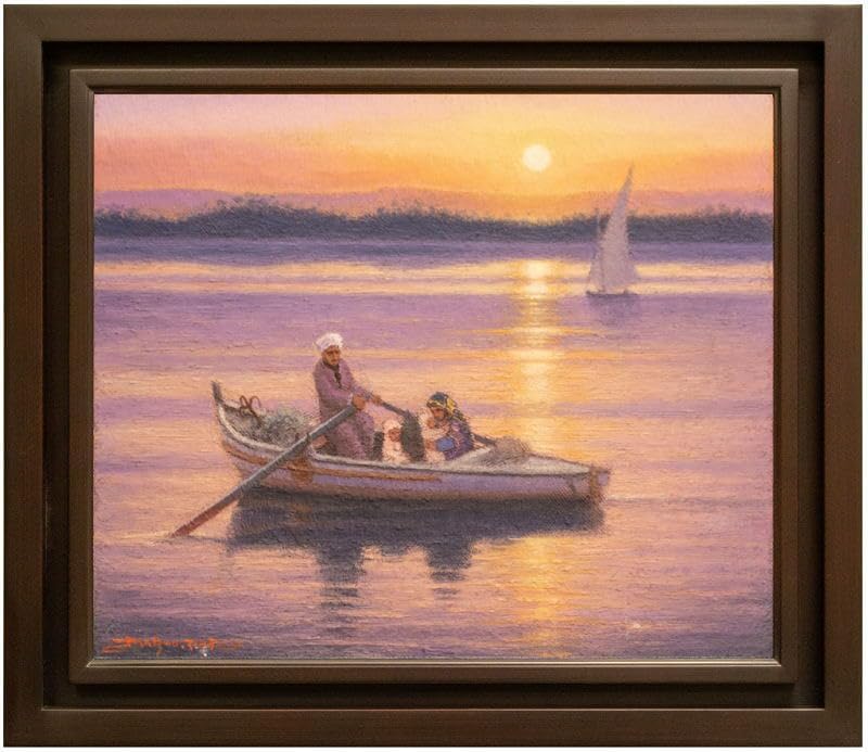 松尾洋明作「ナザレの風景」(油彩) 真作】【WISH】松尾洋明「ナザレ